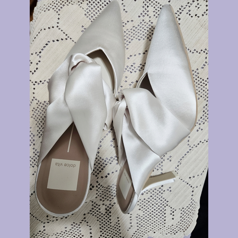 Dolce Vita Cream Satin Women's Heels